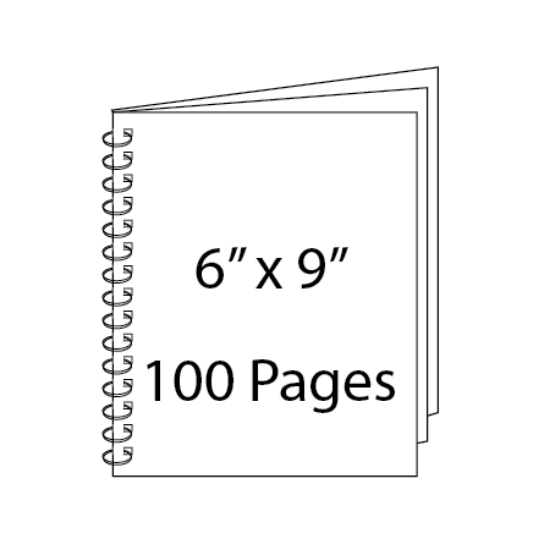 Picture of 6 x 9 - 100 Page Wire-O Guest Book